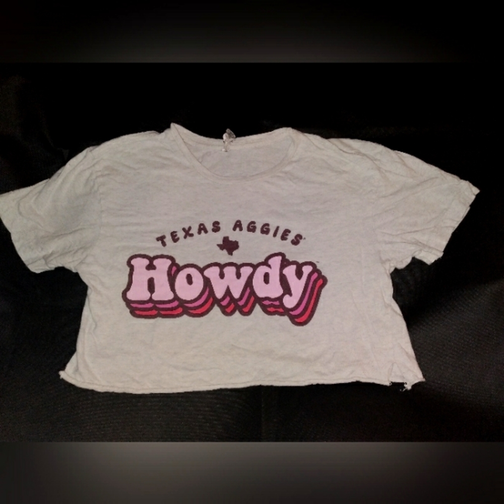 Texas A&M Aggies crop top, size S